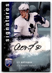 2007-08 Upper Deck Be a Player Signatures Nik Antropov #S-NA Auto Maple Leafs